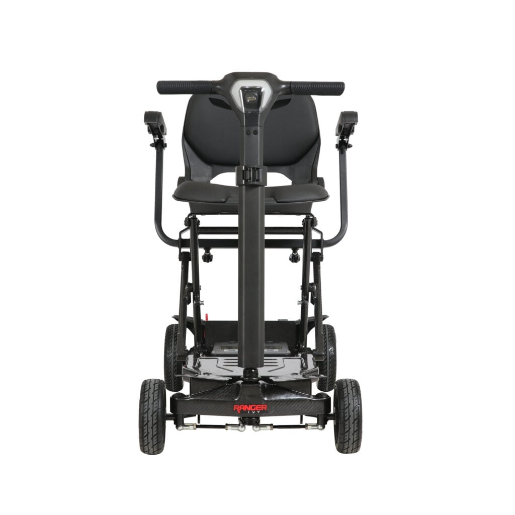 Porto Mobility Ranger Ivy folding scooter, front view